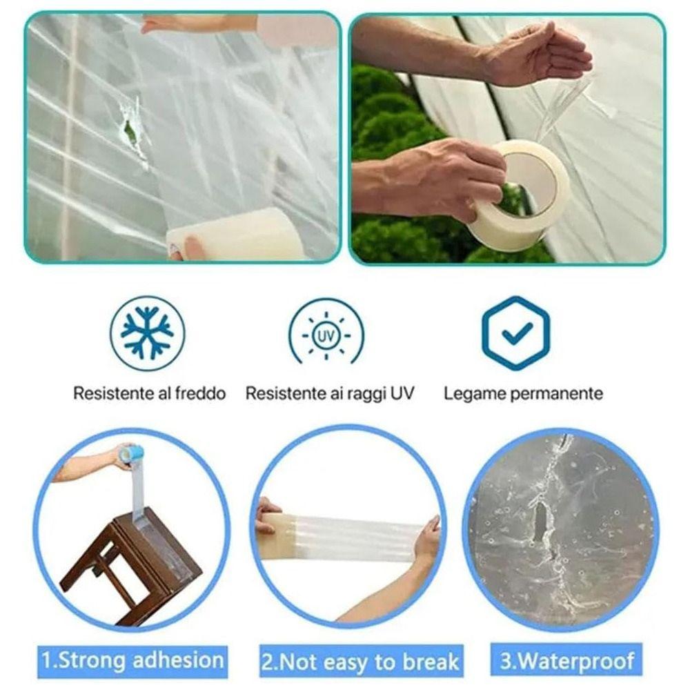 Clear High Strength Greenhouse Film Garden Supplies Repair Tape Maintenance Self-Adhesive Tape