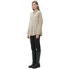 PLASTIC ISLAND [Beige] Loose Fit Shirt Blouse Pp7Wb165