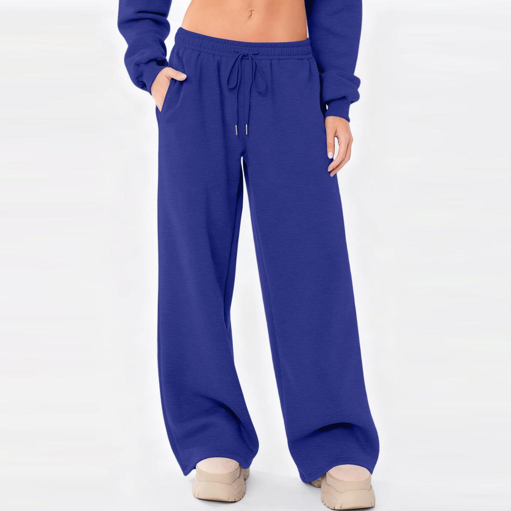 Sweatpants Women Wide Leg Sweatpants Women Lounge Pants Women Womens Sweatpants Loose Fit Drawstring Waist Casual Pants for Daily Wear