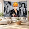 Bleach Anime Wall Tapestry Home Decor Hanging Cloth Art Background Tapestry for Bedroom