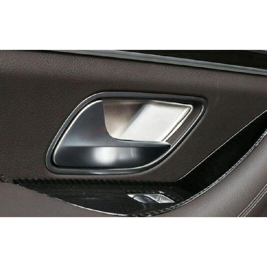 For Benz GLE GLS - Silver Titanium Car Inner Door Handle Bowl Decor Trim