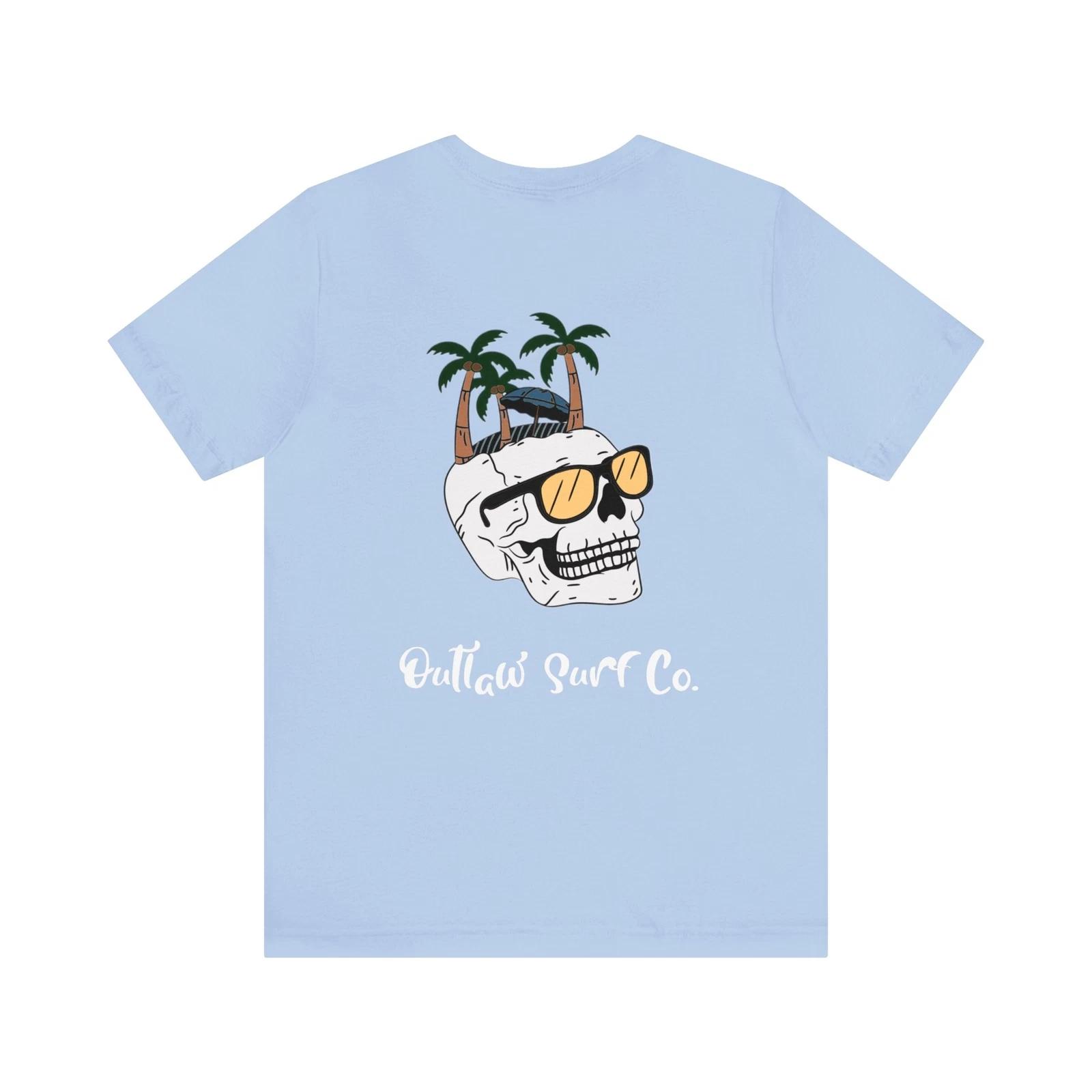 Outlaw Surf Skull Shades T-Shirt XL