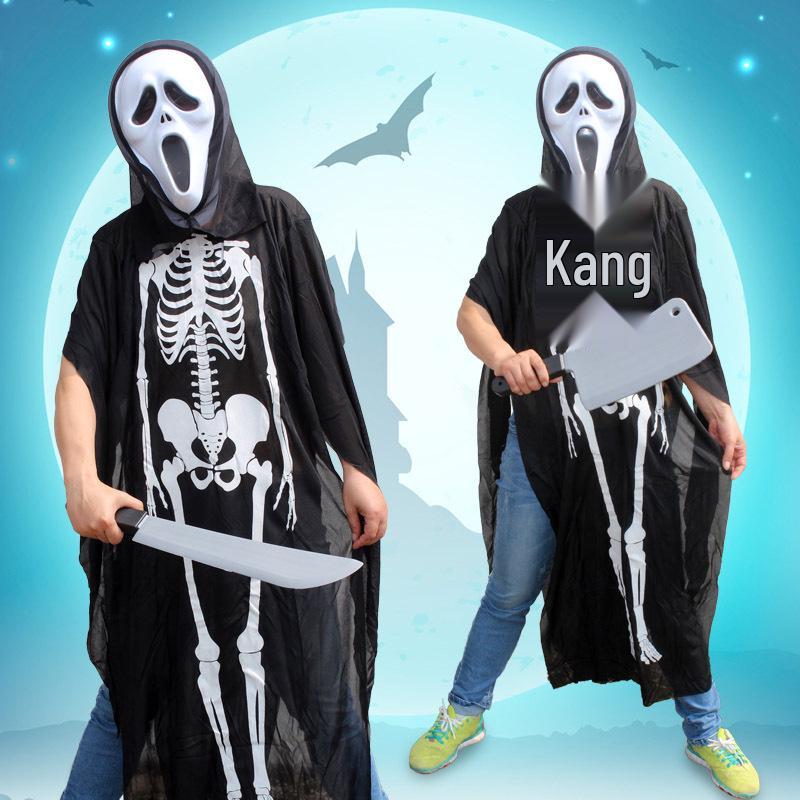 Ghost Soldier Halloween Costume: Scary Skeleton Suit for Cosplay & Masquerade Parties