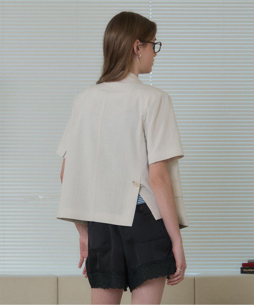 Jucyjudy Shirt-Style Short Sleeve Jacket Jzjk324B