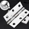 Durable Stainless Steel Flat Hinges - Stylish Design Suitable for Cabinets, Windows, and Wooden Boxes | Essential Home Decoration