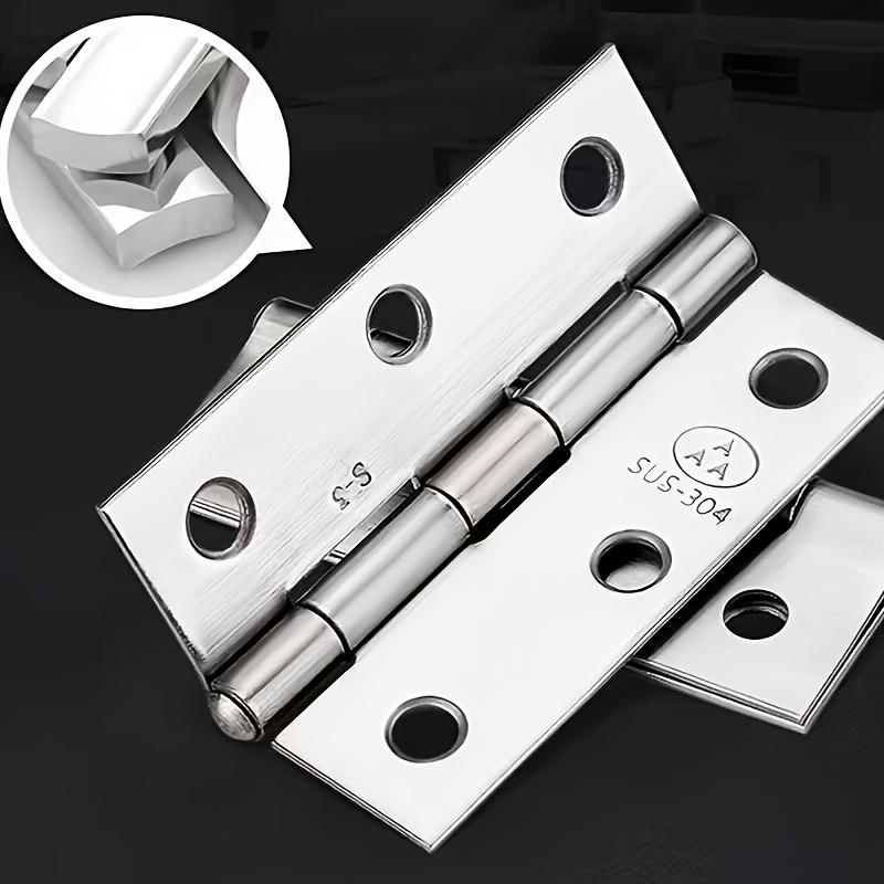 Durable Stainless Steel Flat Hinges - Stylish Design Suitable for Cabinets, Windows, and Wooden Boxes | Essential Home Decoration