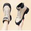 High-top shoes women's 2026 autumn and winter new soft leather versatile Martin boots casual fashion sports women's boots