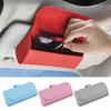 Portable Car Sunglasses Case PU Leather Eyeglass Storage Case Fashion Car Glasses Box  Car