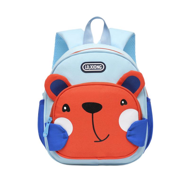 Schoolbag Cute Cartoon Toddler Backpack Wear-resistant Adjustable Shoulder Strap Kindergarten School Bag Lightweight Travel Children's Small Backpack