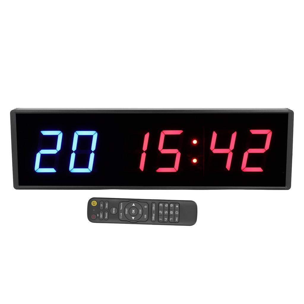 2.3in 6 Digit LED Timer with Remote Control Digital Timing Countdown Interval Timer AC 110‑240V