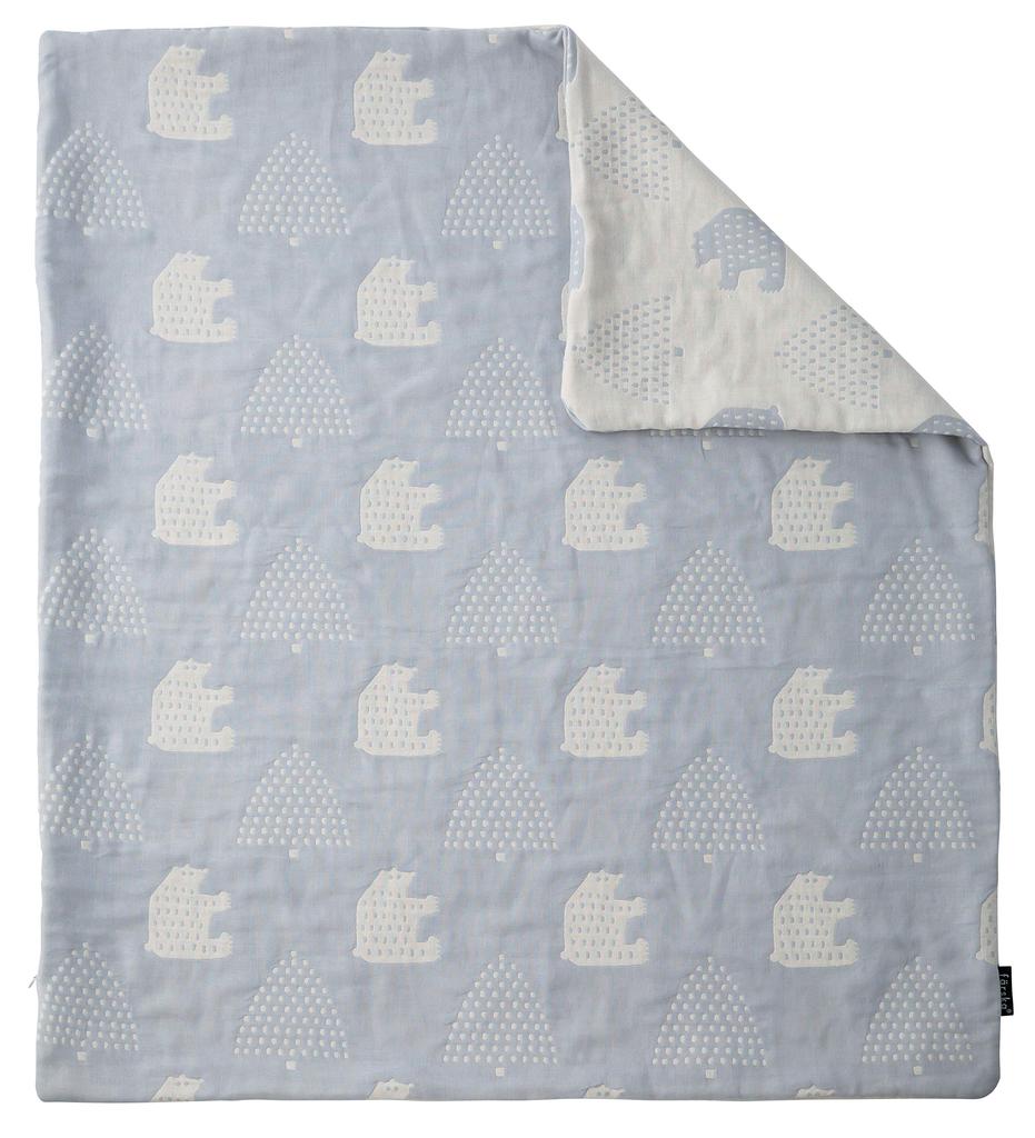 farska Triple Gauze 2-Way Duvet Cover (Morinokuma Sky Gray) FLAGSHIP LINE 746183