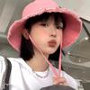 Women Summer Wide Brim Sunshade Bucket Hat Soft Tassel Brimmed Foldable Fisherman Caps Lady Girl Outdoor Beach Travel Sun Protection Hats