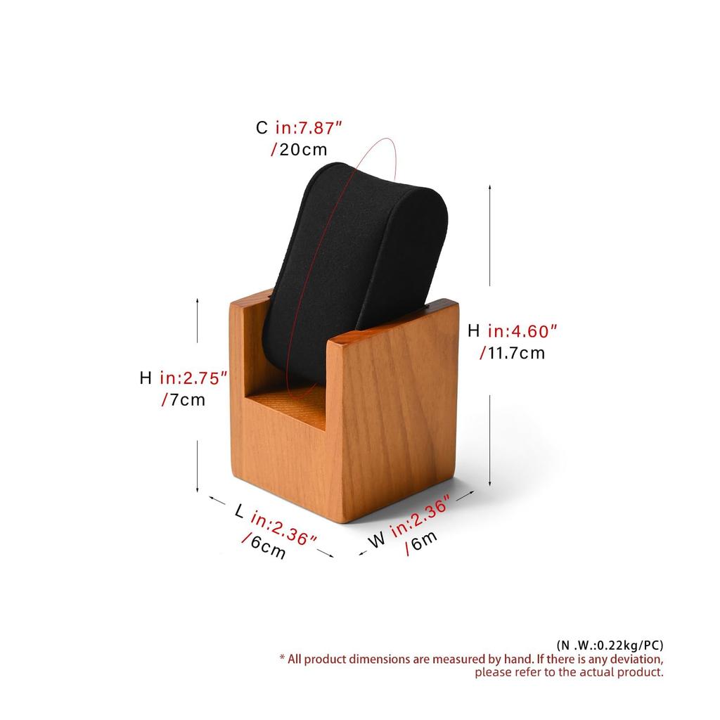 Woodten Watch Single Watch Use Stand, Stand, Wooden, High-Quality, Portable, Storage, Display, Photography, Shop/Home (J02201)