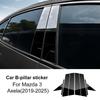 Für Mazda 3 BP 2024 2025 Mazda3 Axela Glänzend Schwarz Fenster Tür Säule B-Säule Pfosten Abdeckung Zierleisten Aufkleber