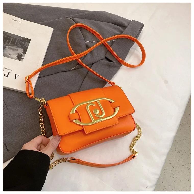 Metal Magnetic Buckle Flap Bags for Women  Versatile Chain Bags  Small Square Bags  Armpit Crossbody Bag  Luxury