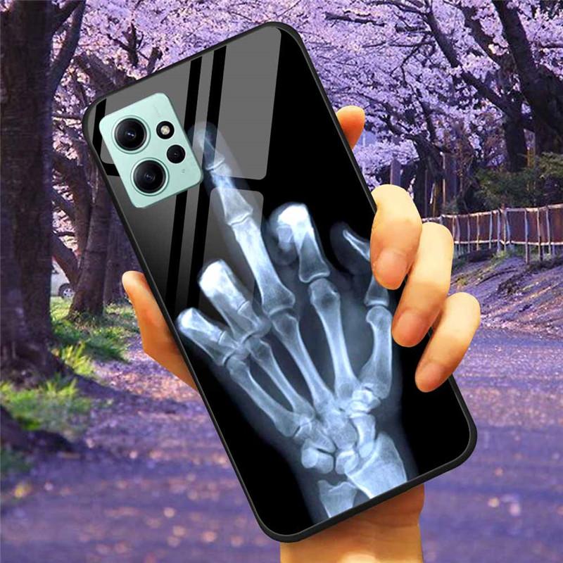 For Xiaomi Redmi Note 12 4G 2023 Case Tempered Glass Starry Marble Hard Back Protective Cover for Redmi NOTE 12 Note12 4G Global