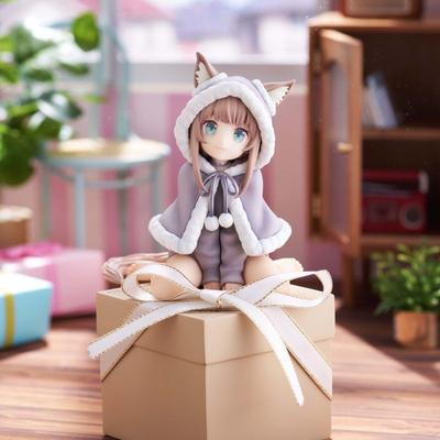 Cute Cat Girl Theme Figurine - Anime Character Collectible Toy, Children's Doll, Gift, 11cm