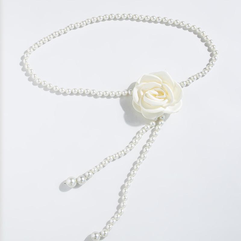 Waist Elegant Hanfu Chain With Pearl Elements For Formal Traditional Costume