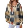 Women's Fashion Casual Long Sleeve Solid Color Hooded Sweatshirt Tops