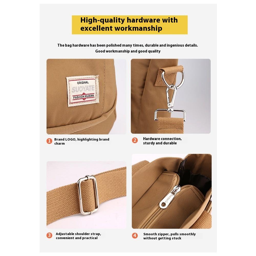 Women's Bag Mommy Large Capacity Shoulder Portable Outdoor Messenger Bag Double Shoulder Nylon Shoulder Bag