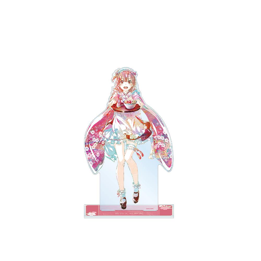 

My Teen Romance Comedy Smashes It Yukino Yui Iroha Kimono maid costume Acrylic Keychain Desktop Decor desk ornament anime goods 15 cm
