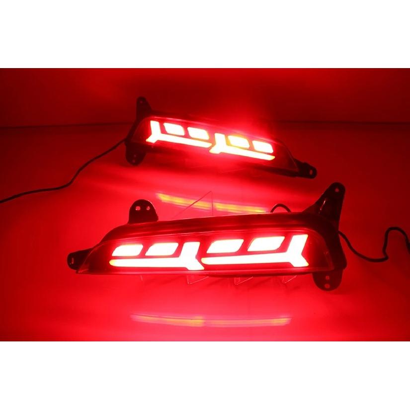 2PCS Led Reflector driving lights for Hyundai Creta IX25 2014 2015 2016 2017 Brake Lights rear bumper lamp Turning Signal light