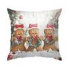 Christmas Gingerbread Man Pillowcase Bedroom Sofa Cushion Cover 100% Polyester Living Room Cushion Pillowcase Home Decor