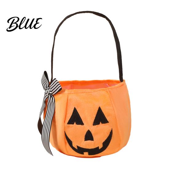 Large Candy Treat Bag Halloween Pumpkin for Kids Trick or Tote with Handle Reusable Snack Bucket Party Favors Cute Gift