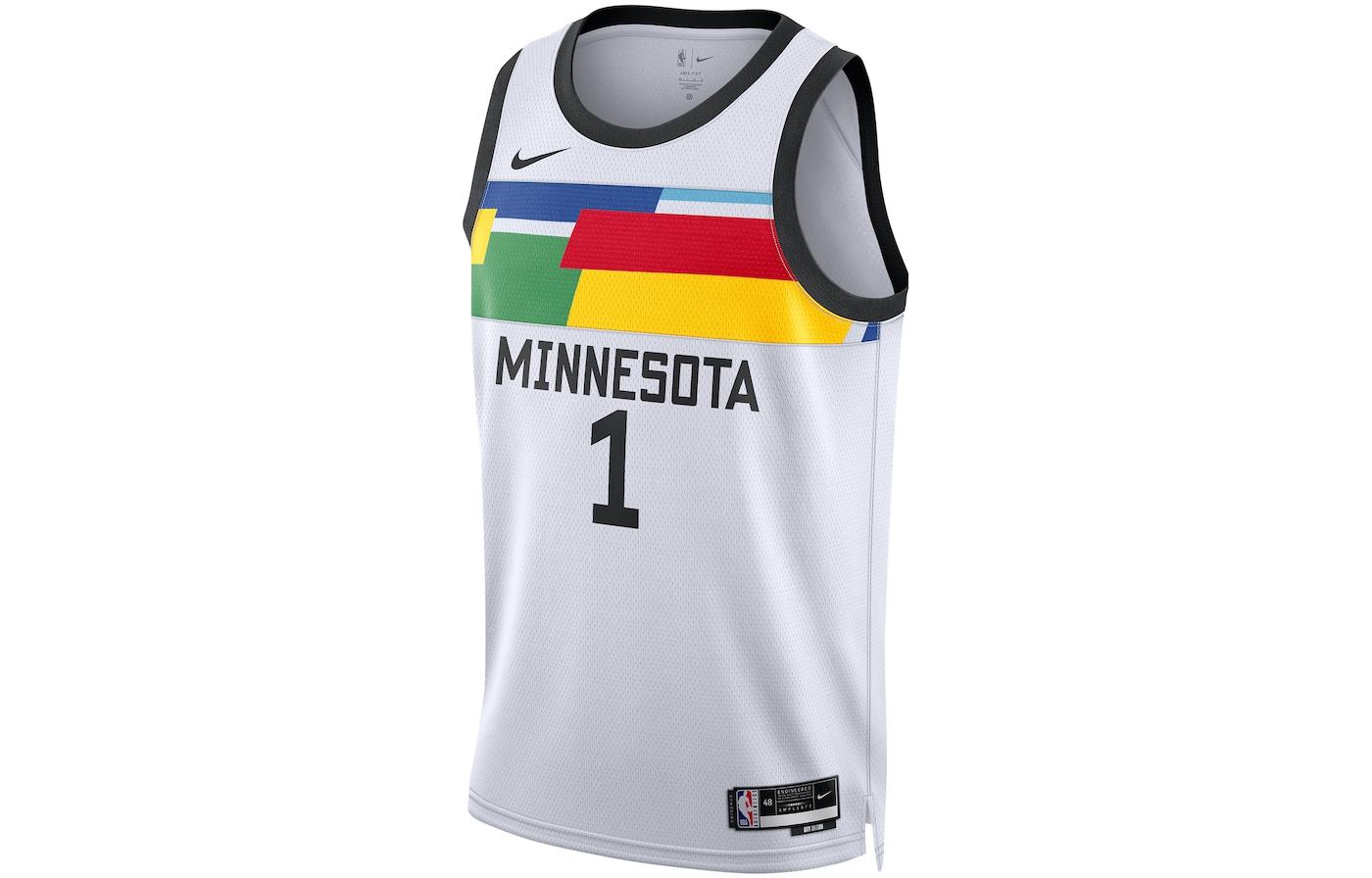 Nike Anthony Edwards Timberwolves Swingman Jersey DO9601-102 M