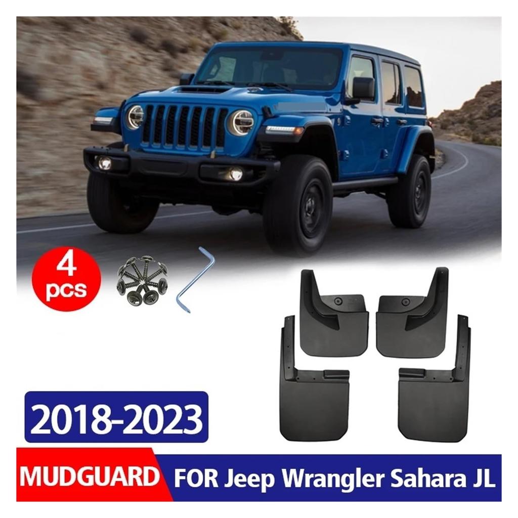 Jeep Wrangler Sahara JL 2018 2019 2020-2025 Mud Guards Fender Mud Flaps Car Accessories
