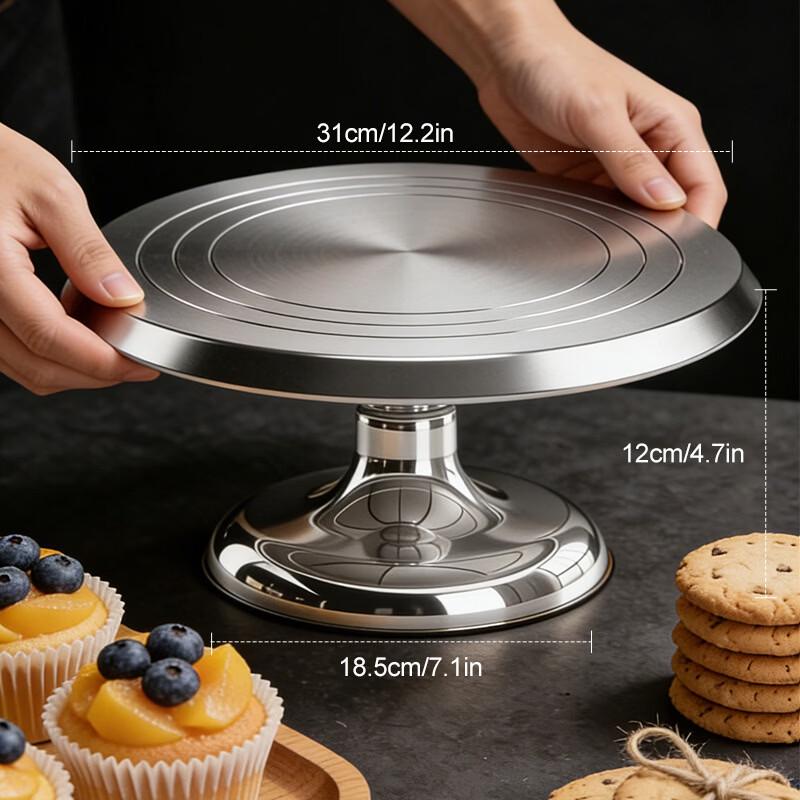 

Aluminum Alloy Cake Decorating Turntable