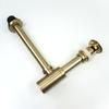 Badezimmer Siphon Spülbecken Abflussrohr Messing Geruchsverschluss Abfallflasche Trap Schwarz Gebürstet Gold Chrom Pop-Up Abflussstopfen Roségold