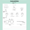 2PCS Ultra Light Oval Frame Reading Glasses Fashionable Anti Blue Light Myopia Glasses for Women Transparent Lenses