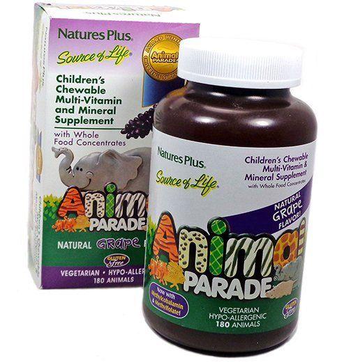 Витамины для детей, Animal Parade Children's Multi, Nature's Plus (36375037)