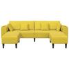 3 Piece Sofa Yellow 250 x 188 x 76 cm Velvet