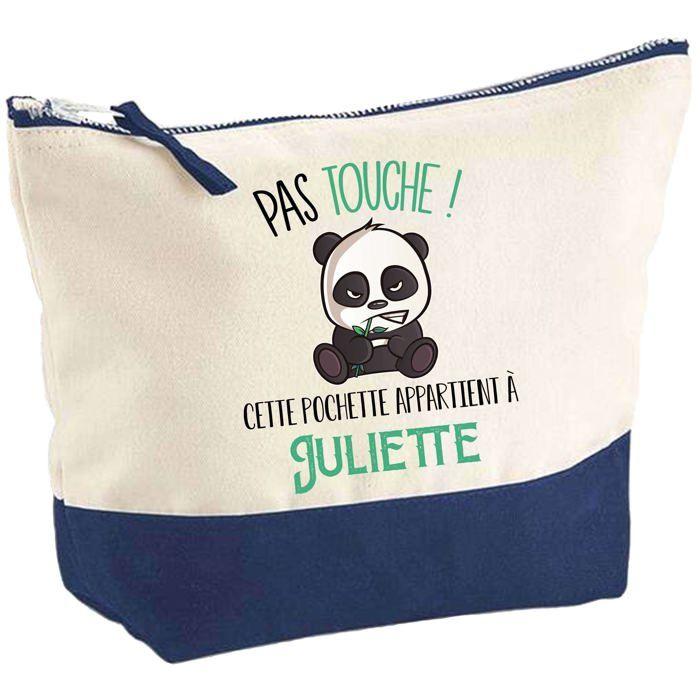 Trousse de maquillage - PLANETEE - Juliette Pas touche Panda - Grand format - Coton - Impression HD