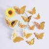 12 Pcs 3D Butterfly Wall Sticker Hollow Butterfly Removable Wall Mural Art for DIY Crafts Birthday Party Celebration