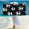 Ultra-Soft Beach Towel with Soccer Theme,Ideal for Pool - Camping, Diving - Perfect Travel Essential, Vibrant Beach Towel.