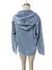 Women's Retro Hooded Denim Jacket - Early Spring Collection