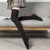 Women Sexy Long Socks Lace Over Knee Thigh Velvet Stocking Transparent Pantyhose Tight Silk College Style