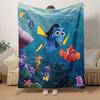 1pc,Finding Nemo Dory & Friends Ocean Adventure Throw Blanket Perfect for Home Decor, Couch Cover, Travel
