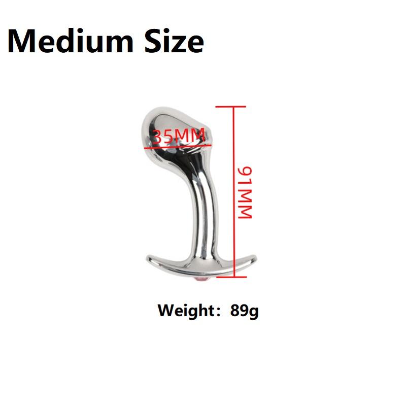 Anal Beads Butt Plug Set Fake Dildo Metal Anal Plug Wearable Insert Sex Toy For Male Female