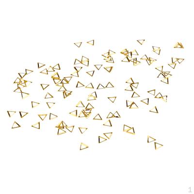 100pcs 3D Metal Hollow Triangles DIY Scrapbooking / Nail Art 3mm