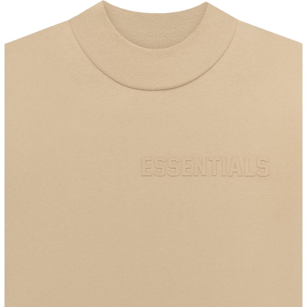 Fear of God Essential Short Sleeve T-Shirt Women Tops Sand FOG-SS23-224