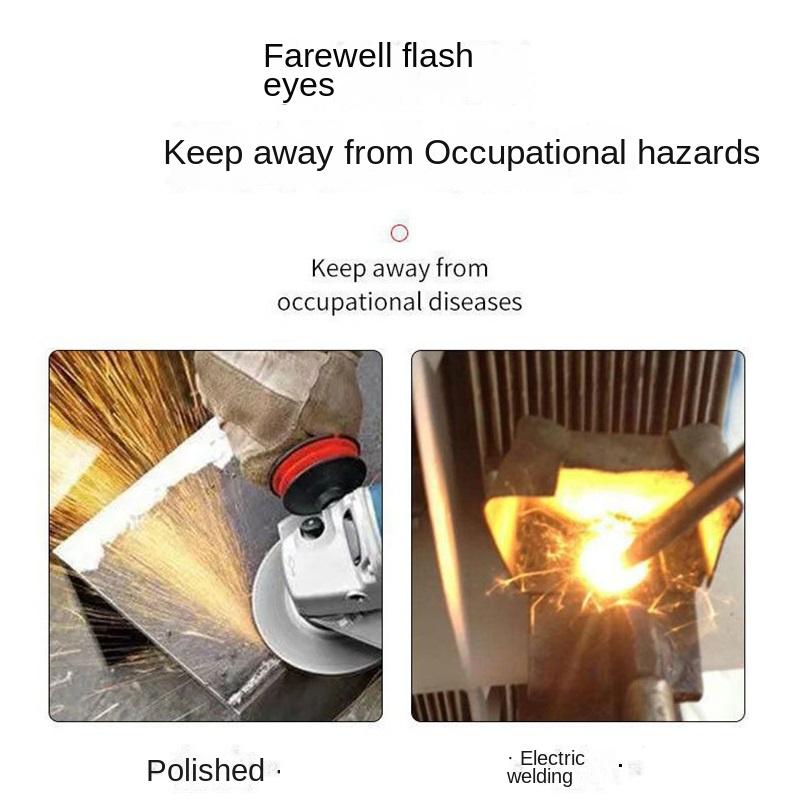 Automatic Dimming, Electric Welding Glasses Welder's Argon Arc Two-protection Welding Protective Glasses, Anti-glare Arc Glare Goggles