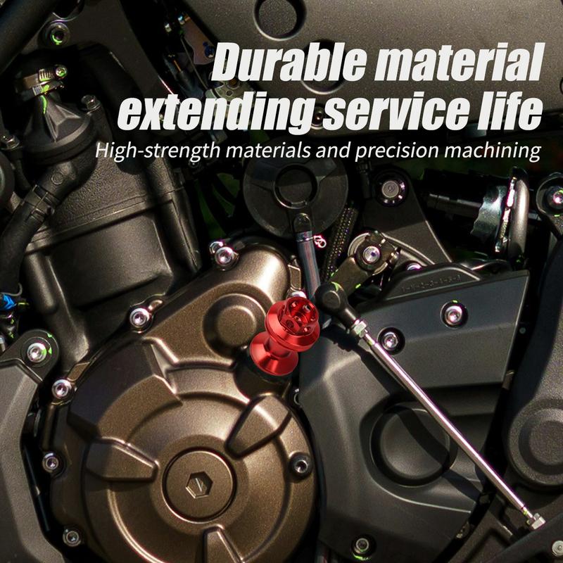 1pc Motorcycle Scooter Engine Red Blue Black Gold Silver Aluminum Oil Dipstick Filler Cap Plug Engine Crankcase Oil Level Gauge