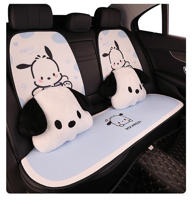 Pochacco Animal Cartoon Pattern Car Seat Cover With Breathable Ice Material Silk