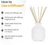 Mkd2 Rise Ceramic Reed Diffuser Pot I Empty Aroma Pot (White) for Home Fragrance