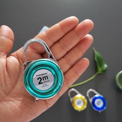 Mini Ruletă de Breloc 2M Riglă Mică din Oțel Cadou Multifuncțional Riglă Instrument Compact de Măsurat Pentru Casă și Birou