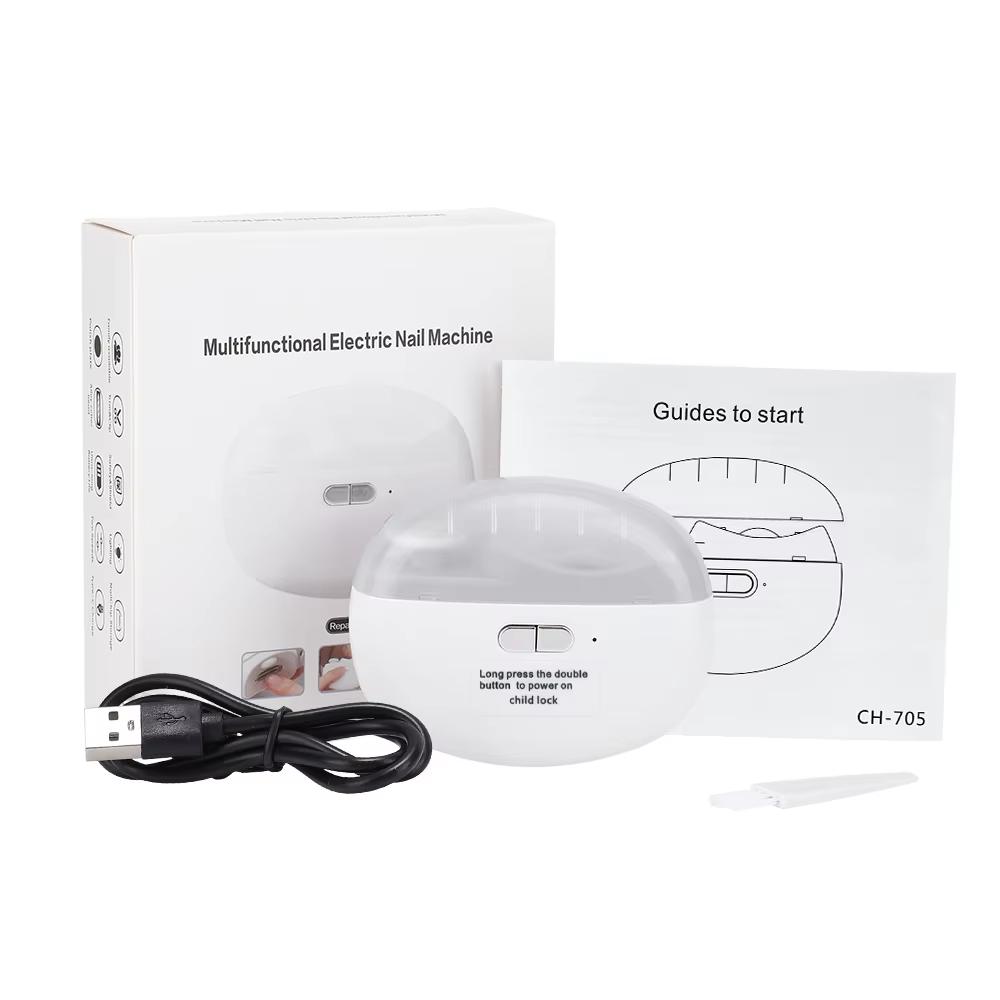 

2-in-1 Electric Nail Clippers, Upgrade Electric Nail Clippers for Seniors or Babys, Automatic Electric Polishing Nail Clipper белый